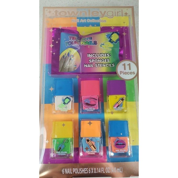Townley Girl 11 Piece Nail Art Collection Set New Sealed - Picture 2 of 10